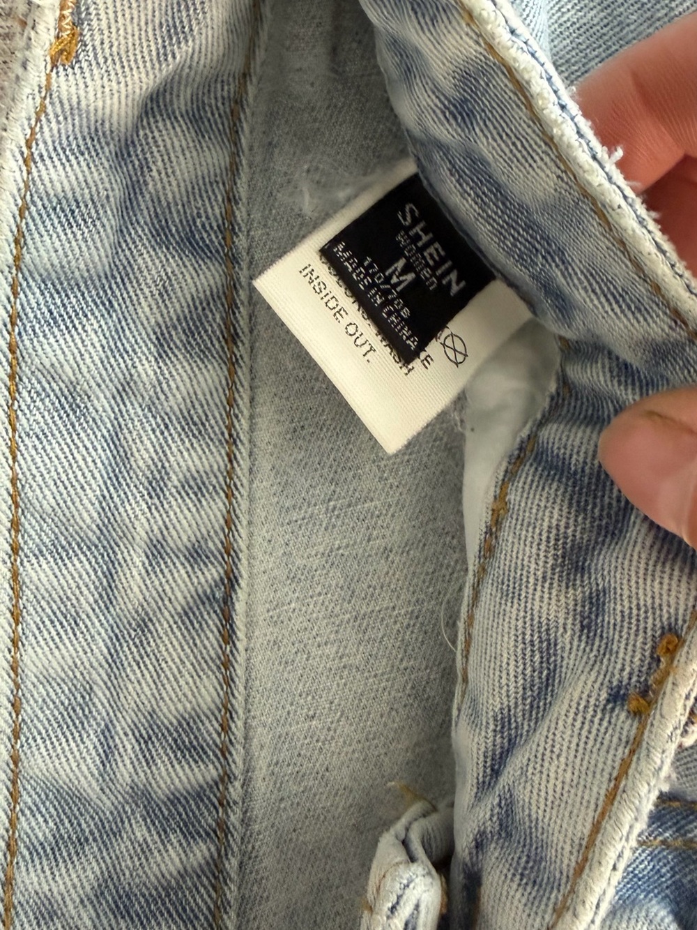 High Rise Denim Shorts - Picture 3 of 3